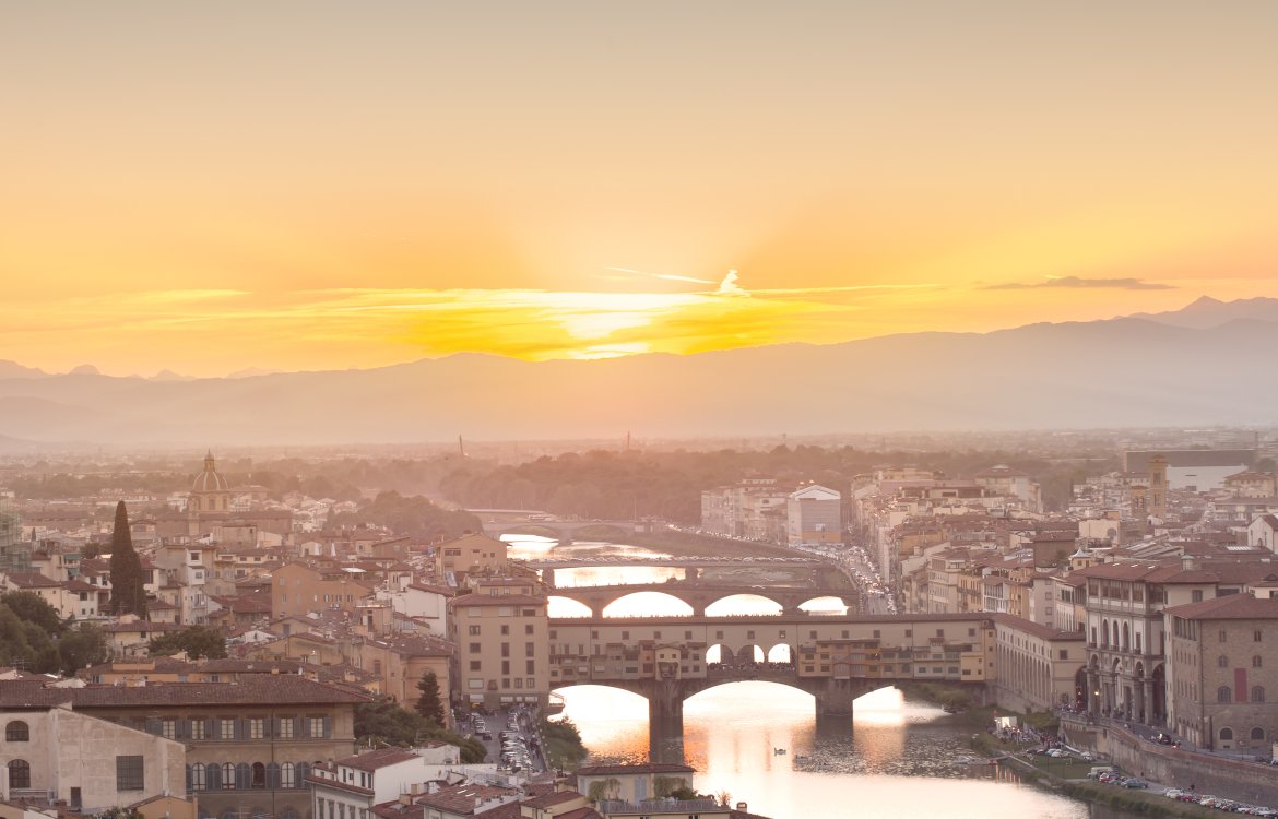 Florence, looking over the Pontevecchio